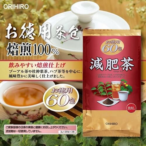 Trà Giảm Mỡ Bụng Orihiro Genpi Tea Nhật Bản 60 Gói - XACHTAYNHAT.NET