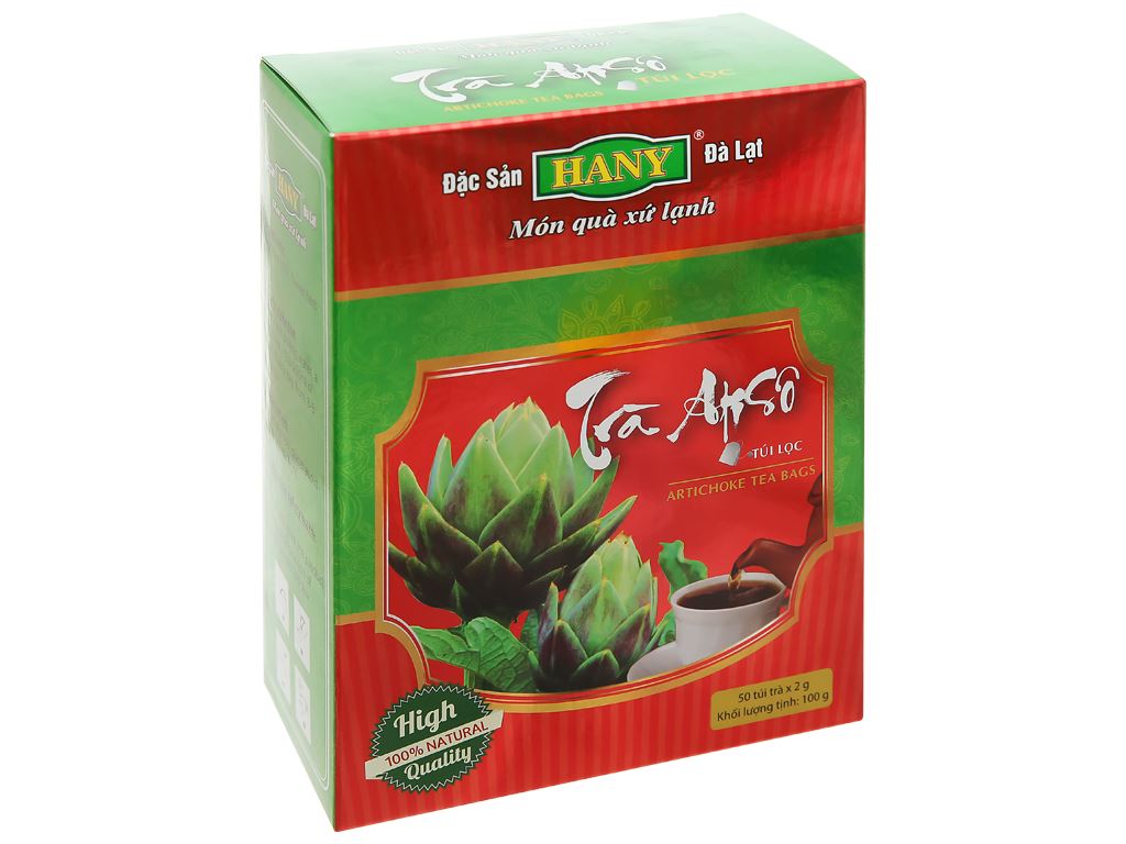 Trà Atisô Hany hộp 100g (50 túi x 2g)